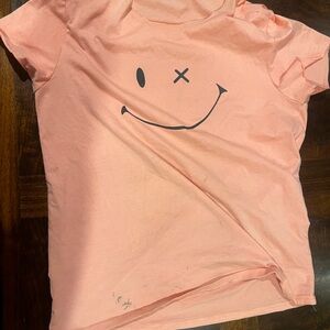 Pink Smiley Face Brizer T-Shirt